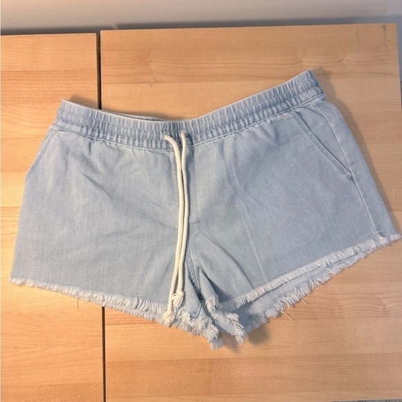 Aerie comfortable jean shorts with draw string - Picture 1 of 8